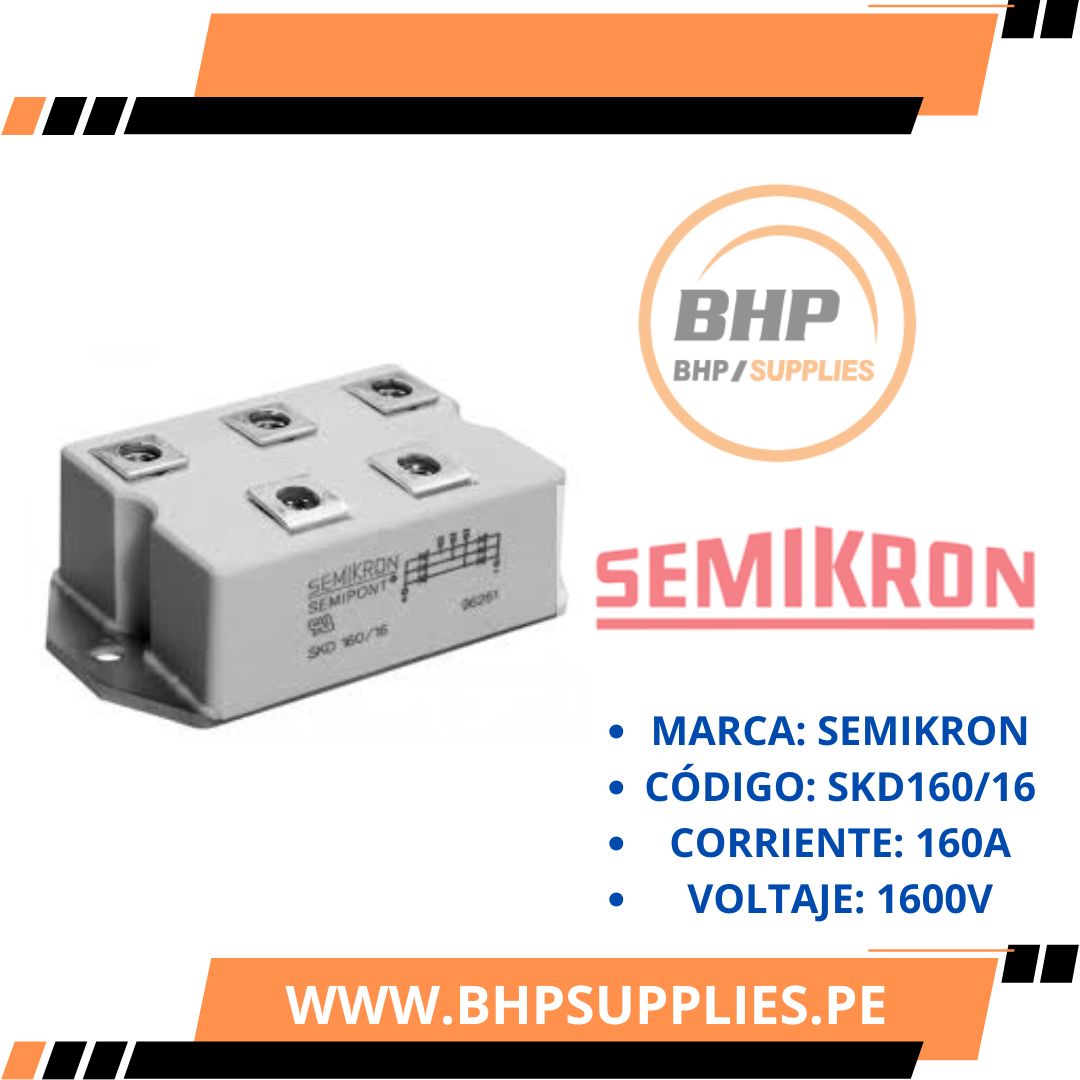 Modulo Ponte Raddrizzatore SKD31F/16 – SEMIKRON Compatibile – 1 Pezzo